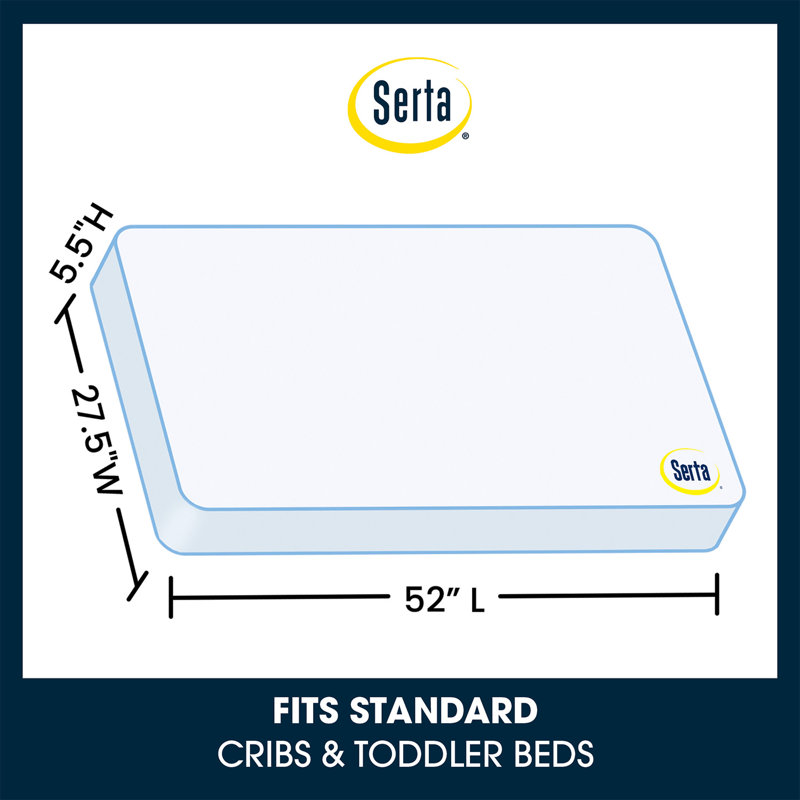 Serta 2Stage Waterproof Standard Crib Mattress & Reviews Wayfair